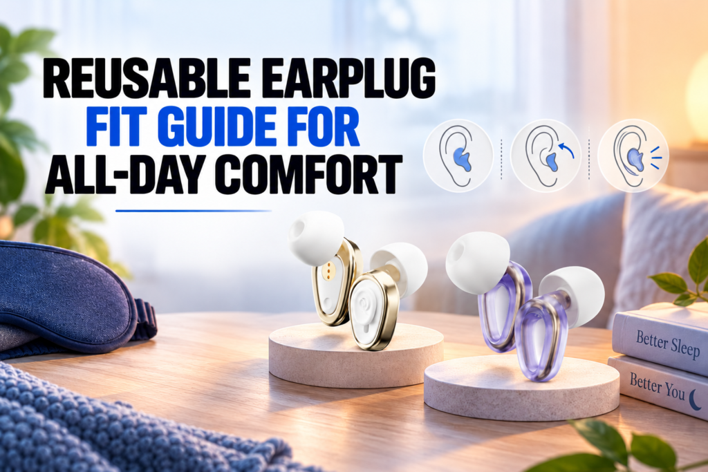 Reusable Earplug Fit Guide Banner